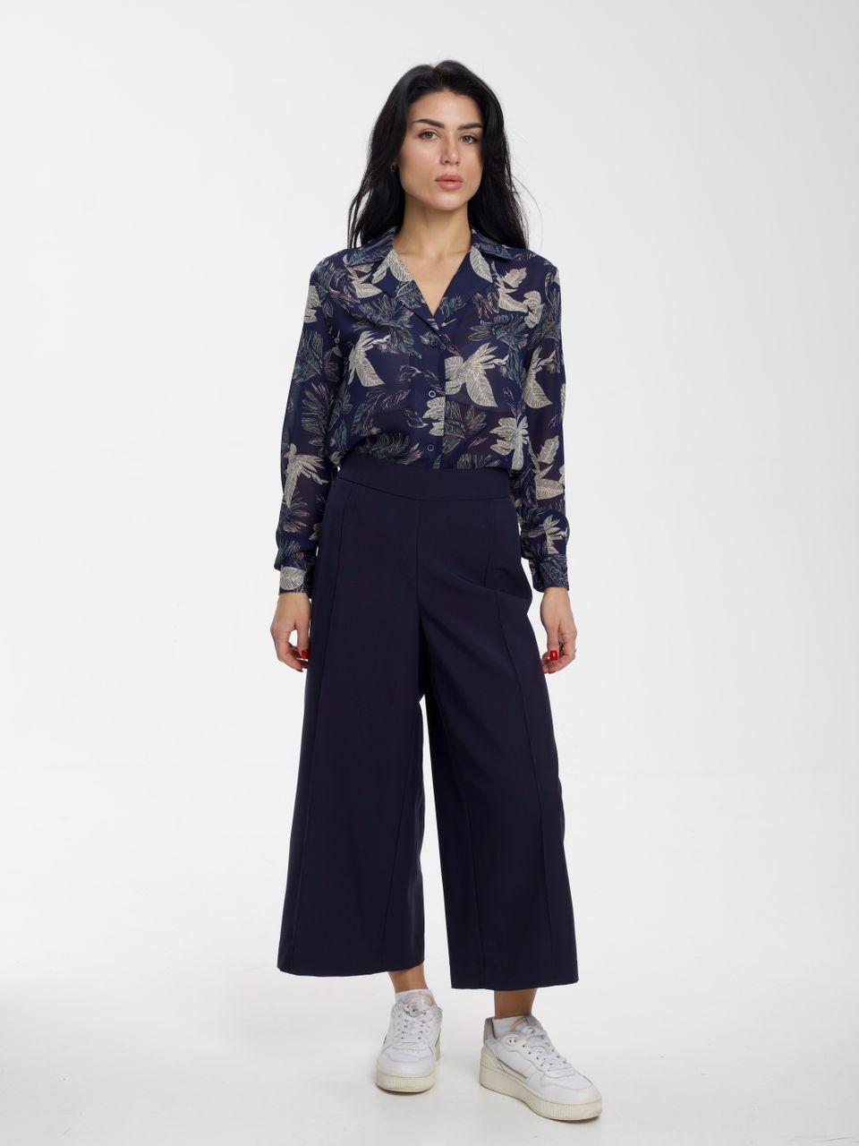 Женские брюки широкого кроя премиум